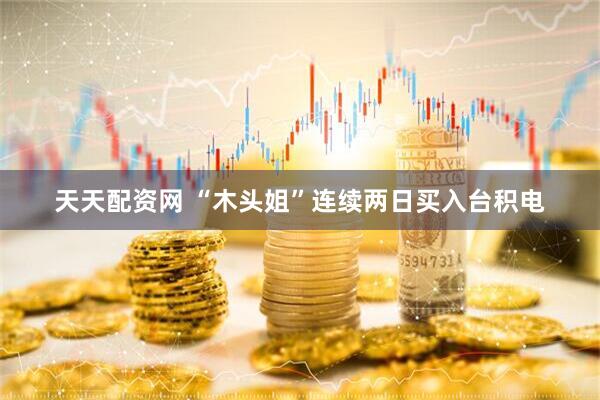 天天配资网 “木头姐”连续两日买入台积电