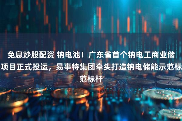 免息炒股配资 钠电池！广东省首个钠电工商业储能项目正式投运，易事特集团牵头打造钠电储能示范标杆